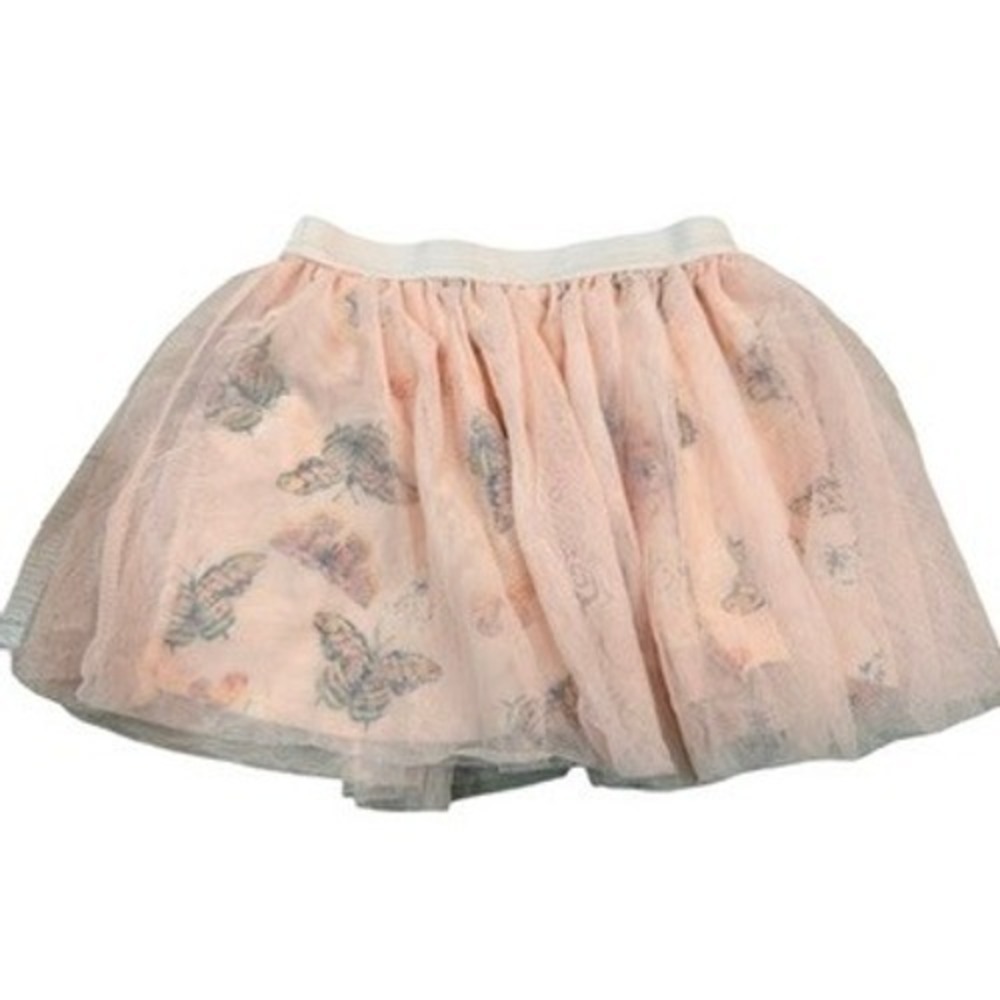 Epic Threads Tutu Skirt Pink Butterfly Print Tulle Layered Kids Size 5